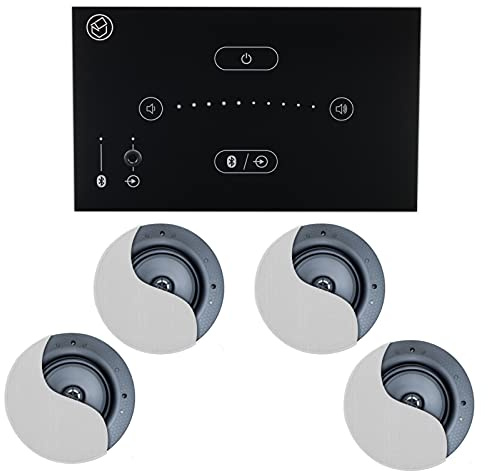 Systemline E50 (Black) Bluetooth Music System with 4x Mid Range Speakers