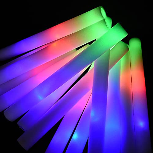lifBetter Multicolore Bastoncini Luminosi Glow Sticks RGB 30 PCS LED Flash Copious Light Stick per Decorazioni per Feste di Compleanno di Compleanno