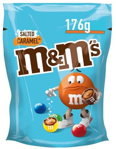 M&M'S CARAMEL - Bonbons Chocolat au Lait & Caramel au Beurre Salé - 176g Sachet de Chocolats