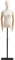 BUYAOBIAOXL Schneiderpuppen Schneiderbüste Weibliche Kleidung Display Stand Halbe Körperform, Große Kleidung Größen Jersey Mannequin Mit Metallbasis (Color : with Arms, Size : with Head)
