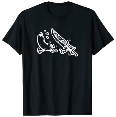 Awesome Flash de tatouage avec saucisse et couteau T-Shirt