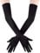 PIQIUQIU Handschuhe Lang Schwarz Satinhandschuhe Abendhandschuhe Opernhandschuhe 21 Ellenbogenhandschuhe