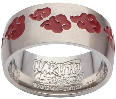 SalesOne Naruto Akatsuki Logo Ring, 11, Metall, Kein Edelstein