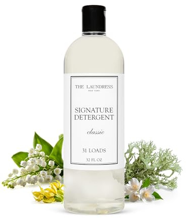 The Laundress Luxury Laundry Detergent, 31 Loads, Scented Signature Classic Fragrance, Concentrated Triple Enzyme Deep Cleaning and Targeted Stain Remover, 96% USDA Biobased Product