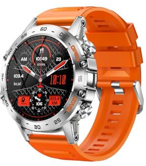 SMARTY 2.0 Herren-Armbanduhr, digital, automatisch, mit Silikonarmband, SW065B, Orange, Modern