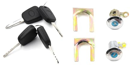 Cylindre de serrure de porte, jeu de clés, baril, for Peugeot 107, For citroën C1, For Toyota, For Aygo, 05-14, 9170.Y8 1608746380, 9135S2 9136.T0 Complet