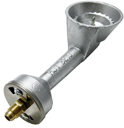Direct Store DB108 High Pressure Cast-Iron Propane Burner Head 150,000 BTU Replacement for Round Bayou Classic Cooker Frames, include Brass Fitting Orifice, DIY cast iron burner, DIY projects burner