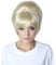 Linfairy 1960s Short Beehive Wig Perfect for Halloween Party Cosplay Bauffant Wigs (Blonde)