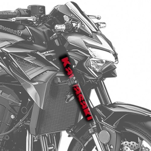 Adesivi per barre anteriori, design logo, compatibili con Kawasaki Z900/Z900E (Dark Red)