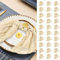 Musselin Servietten Gaze Stoff,Beige Boho Falten Stoffservietten,Angenehm weiche Stoffservietten Leinen,SeihtuchTischläufer Salbeigrün 50x50cm,Rustikale Dekorative Tischservietten für Hochzeit,30 PACK