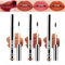 Riroenst 3 Stück Peel Off Lip Liner Tattoo, Matte Finish Lippenfleck, Hochpigmentierter Liner, Übertragungssicherer Lang Anhaltender Lipliner