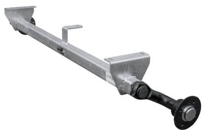 Knott VG7-L ungebremste Anhängerachse 750 kg 1125 mm Auflagemaß 1615 mm Anlagemaß 4x100 Radanschluss Schwinghebel 145 mm Achse für leichte PKW Anhänger Transportanhänger