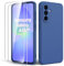 Byvuwiay Coque pour Samsung Galaxy A36 5G, avec 2 Verre Trempé écran Protecteur, Etui Housse TPU Mince Souple Antichoc Case pour Samsung Galaxy A36 5G, Bleu