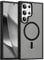 RALEAVO for Samsung Galaxy S23 Ultra Case Compatible with Magsafe, Strong Magnetic Translucent Matte Case Hard PC Shockproof Protective Case Slim Cover for Samsung S23 Ultra-Black