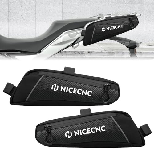 NICECNC R1200GS R1250GS Seitenrahmentaschen,Wasserdicht Motorrad Werkzeug Zubehör Aufbewahrungstasche Heckrahmen Gepäckträgertasche Compatible with BMW R1200GS LC 2013-2022 R1250GS Adventure 2018-2022
