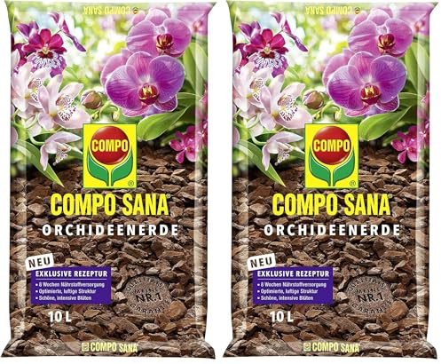 Compo Sana Orchideenerde 10L (Packung mit 2)