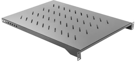 Lanberg FIXED SHELF 19 Inches, 1U/483 x 750 mm, Max Load Capacity Up to 15 kg Black