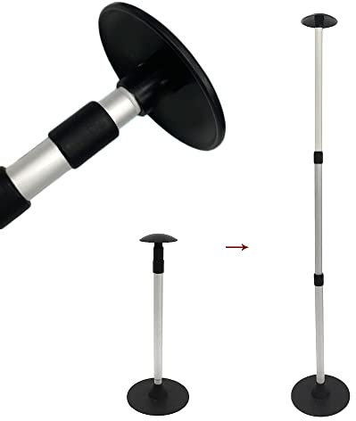 Bootsabdeckung Stützstange Pilzkappe – 12,7 cm Kunststoffplatte mit 3 Gurtlöchern, Bootszubehör (Schwarze Kappe) (A)