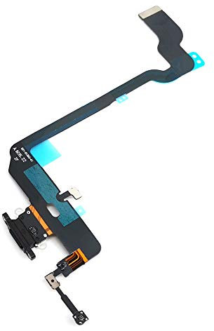 E-REPAIR Charging Port Data Connector Flex Cable Replacement for iPhone Xs (Black)