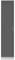 Reflect 1 Door Plain Wardrobe – High Gloss Single Door Wardrobe, Durable Melamine Finish, Modern Storage Solution with Hanging Rail & Shelves, Sleek Design for Bedroom (Grey Gloss/Matt White)