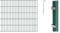 Alberts 648749 Doppelstabmattenzaun als 30 tlg. Zaun-Komplettset | verschiedene Längen und Höhen | grün | Höhe 100 cm | Länge 28 m