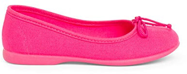 Pisamonas bailarinas Niña manoletina Tela lacito Talla 37 en Color Fucsia
