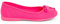 Pisamonas bailarinas Niña manoletina Tela lacito Talla 37 en Color Fucsia