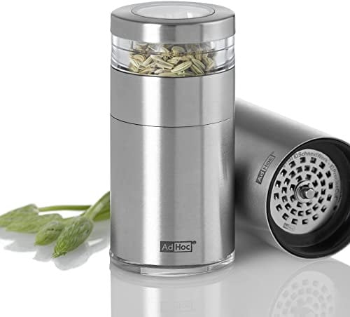 AdHoc MP209_SET 2x Kräuter- und Gewürzschneider MOLTO, original SchneidWerk® (ohne Gewürz), Edelstahl/Acryl