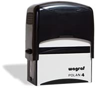 Generisch Stempel Wagraf 4 Sonderpreis Firmenstempel Arzt Stempel Adresse Stempel Textstempel 59x25mm 8 Zeilen (59 x 25 mm, Grau)