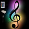 Namofactur Deko USB Farbwechsel Wand-Lampe Musik-Note Wand-Lampe Geschenke mit Namen personalisiert für Musiker