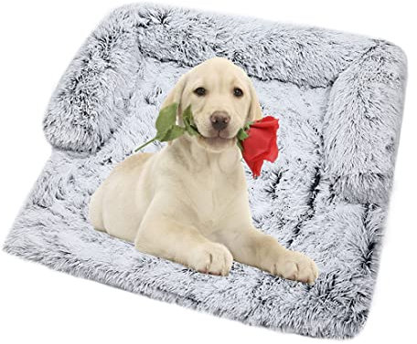 Vinnykud Couchkissen für Hunde und Katzen Plüsch Hundematte Grosse Hundebett Hundesofa Wasserfeste Unterseite Hundedecke Sofaschutz mit Reißverschluss Hundedecke Waschbar Kofferraumschutz