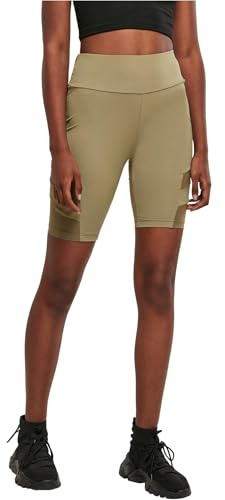 Urban Classics Damen Ladies High Waist Tech Mesh Cycle Shorts