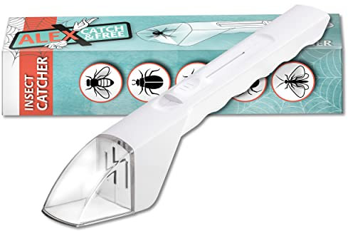 Wohnkult InsectCatcher Alex Catch & Free Attrape-insectes attrape les insectes 7 couleurs au choix (blanc)