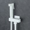 Pulvérisateur de Bidet à Main Laiton Kit Douchette WC Mural Haute Pression Pulvérisateur de Toilette Kit de Pulvérisateur de Bidet avec Tuyau de Douche, Vanne D'équerre, Eau Froide,Blanc