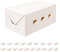 BAKIPACK 20 Rectangle Take Out Food Containers, 7x4x3 Inches, White Cardboard Lunch Boxes, Catering Boxes, Take Out Boxes-Fast Top, Paper Food To Go Boxes