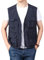 Perbai Herren Schwarz Utility Angeln Weste Outdoor Sommer Leichte Arbeit Foto Safari Cargo Weste, Marineblau, XS