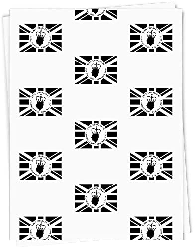 Azeeda A1 'König Charles Krönung Union Jack-Flagge' Geschenkverpackung/Papierpapierblatt (GI00069820)