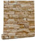 Selbstklebend Tapete 3D Wandaufkleber Vintage Backstein Stein tapeten 45cm X 6M Dekorative Aufkleber für Möbel Küche Fensterbank Schrank Wasserdicht Tapete (Vintage-Farben 4)
