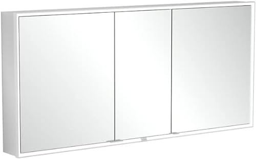 Villeroy & Boch My View Now, Spiegelschrank für Wandeinbau mit Beleuchtung, 1600x750x167,5 mm, mit EIN-/Ausschalter, Smart Home fähig, 3 Türen, A45816