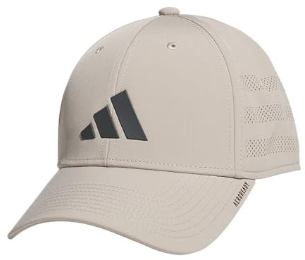Adidas Gameday Herren Mütze mit strukturierter Stretch-Passform, Wonder Beige/Grau Six/4.0