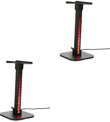 Gatuida 2 Stücke RGB Kopfhörer Ständer Gaming Glow Headset Für Pc Schreibtisch Zubehör