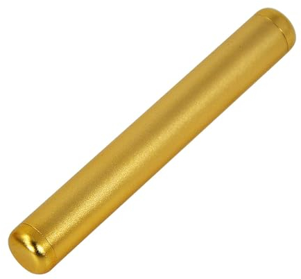 OVADA Joint Hülle Case | 11cm | Geruchsdicht u. Wasserdicht | Metall Aluminium | Premium Zigarren Transport | Hochwertige lange große Tube Hülse Box Aufbewahrung | Clean Design (Gold)