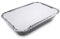 GM KIT 100 Vaschette Alluminio 2 Porzioni da 585cc. + 100 Coperchi in Cartoncino/Alluminio, Contenitori Alimenti Usa e Getta con Coperchio, Teglie da forno Adatte al Congelamento, Cottura e Asporto