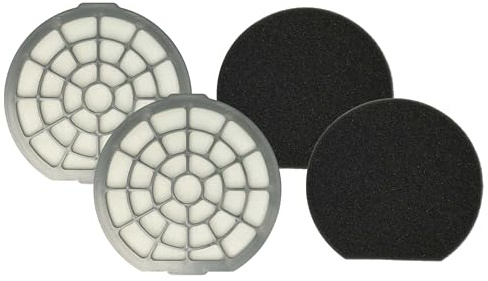 vhbw 2x Dual-Motorschutzfilter kompatibel mit Dirt Devil Infinity Excell M 5051-0, M 5051-1, M 5051-2, M 5050-9, M 5051 Staubsauger