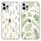 Foonary 2 Pack Clear Leaf Print Phone Case Compatible with iPhone 11 Pro 5.8,Soft Silicone with Flower Design Aesthetics Transparent Pattern Cases, Shockproof Bumper Protector Cover
