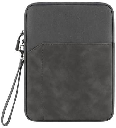 7-8 Pouces Sacoche de Transport Tablette Étui pour Tablette Ordinateur Portable de Protection Sleeve Compatible Gris Fonce