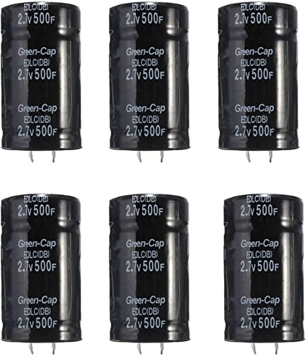 Elemente der Energiespeicherung Kondensator-Kit 10 Stück 2,7 V 500 F 35 x 60 mm Kondensatoren Autokondensator Kondensator Superkondensator Durchgangsloch Allzweckkondensatoren Elektronisches Zubehör