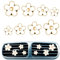 CIYIN Clip Aeration Voiture Fleur, 8 Clips d'Aération de Marguerite, Clips d'Aération de Voiture de Fleur, Deco Voiture Femme Interieur pour Voiture, Bureau, Maison (Blanc)