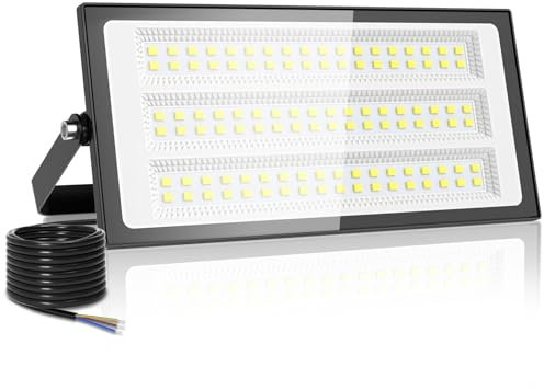 Viugreum 100W Projecteur LED Exterieur, Blanc Froid 6500K 10000LM, IP66 Étanche Eclairage Exterieur, Extérieur De Projecteur Idéal Pour Garage Atelier Parkings Gym