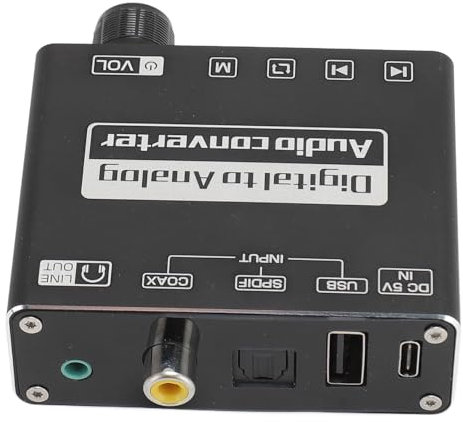 Audio-Konverter, Digital-zu-Analog-Sound-Konverter, Bluetooth 5.1 Optischer zu Analog-Adapter für Telefon, Tablet, Computer, TV-Lautsprecher für TV-Heimkino